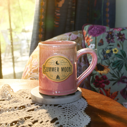 Real Fire Rancher Mug Pink with White