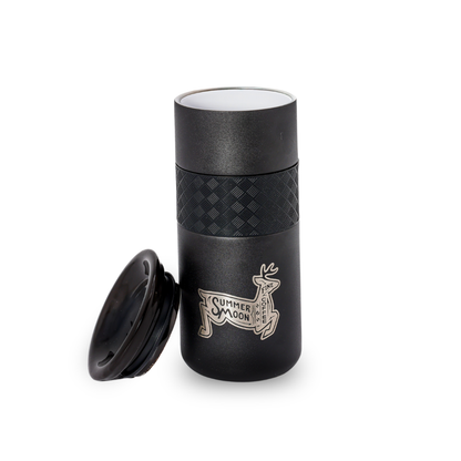 Buck Moon Early Riser Black Tumbler