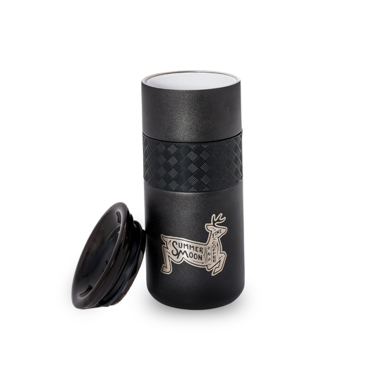 Buck Moon Early Riser Black Tumbler