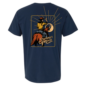 Navy Cowboy Mural Tee