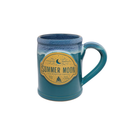 Real Fire Rancher Mug Peacock with Blue White