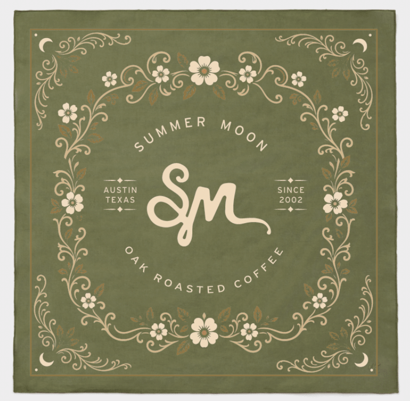 Summer Moon Floral Bandana