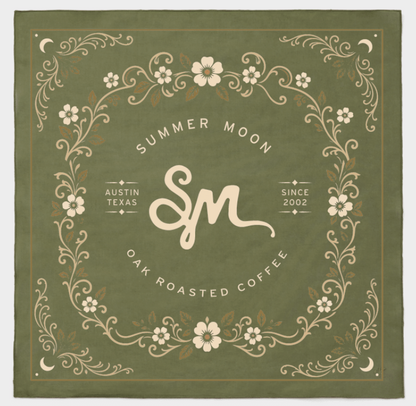 Summer Moon Floral Bandana