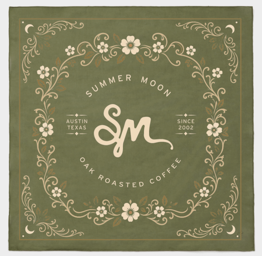 Summer Moon Floral Bandana