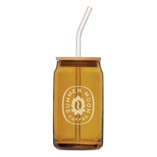 Summer Moon Amber Glass Can
