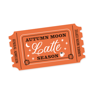 Autumn Moon Ticket Sticker