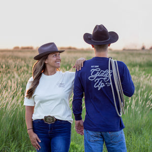 Navy Giddy Up Long-Sleeve Tee