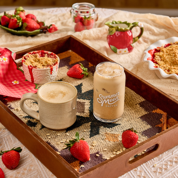 Strawberry Crumble Moon Latte