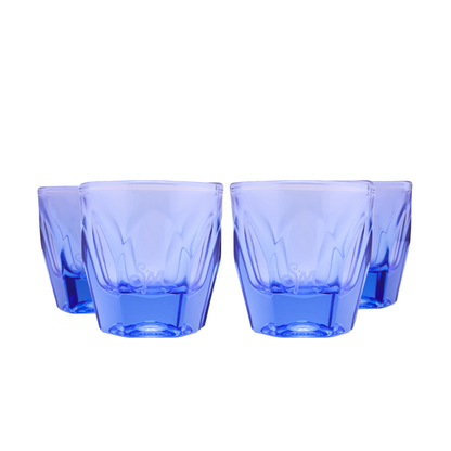 Blue "Moontado" Glass-Case of 4