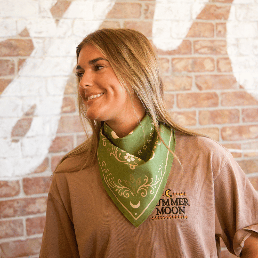 Summer Moon Floral Bandana