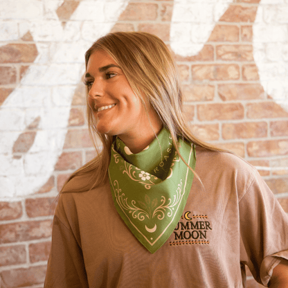 Summer Moon Floral Bandana