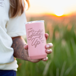 Rodeo Pink Giddy Up Tumbler