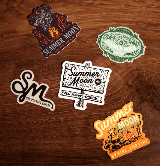 Summer Moon Sticker Pack (5-pack)